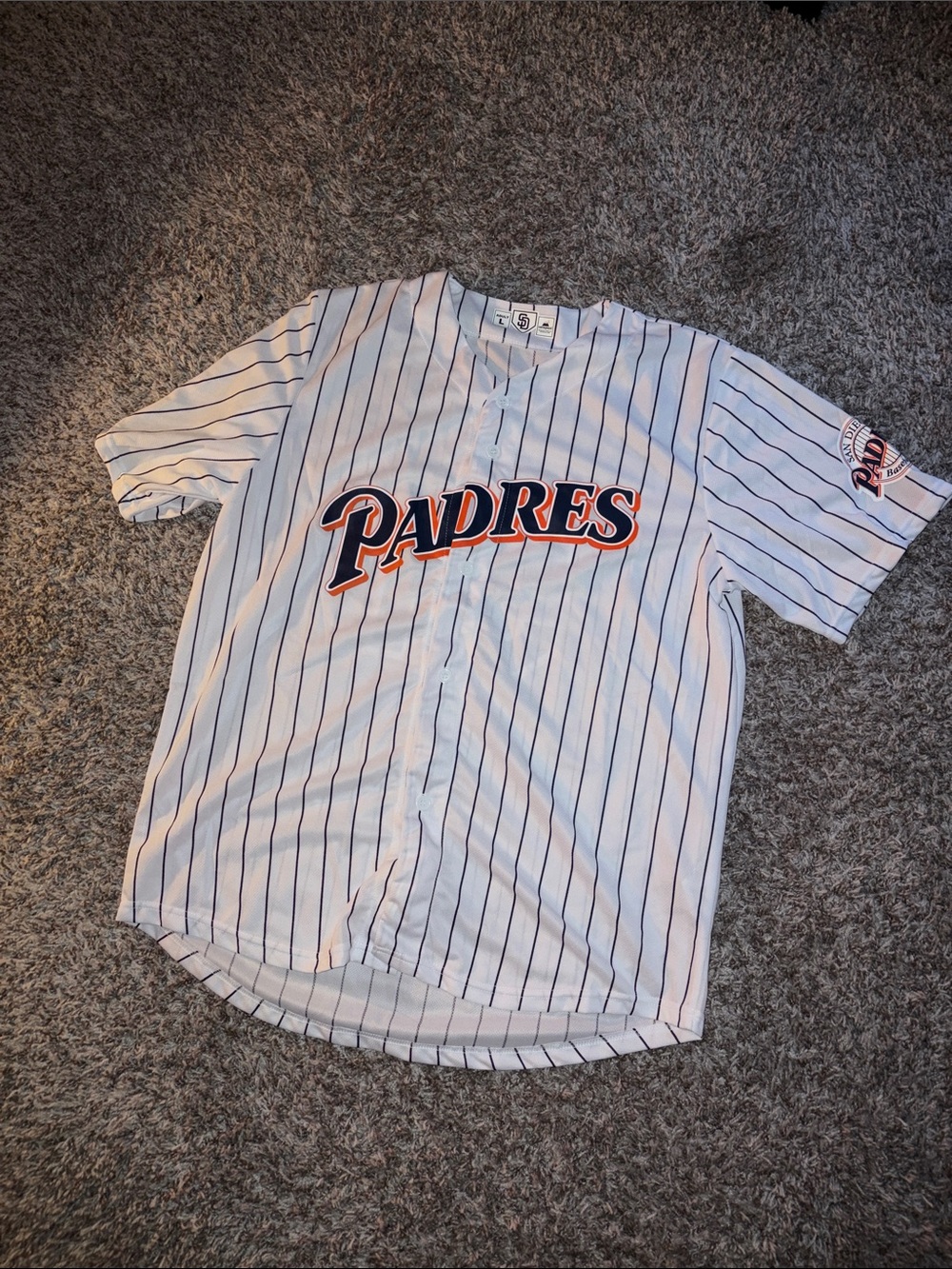 san diego padres mlb White Pinstripe Baseball Jersey